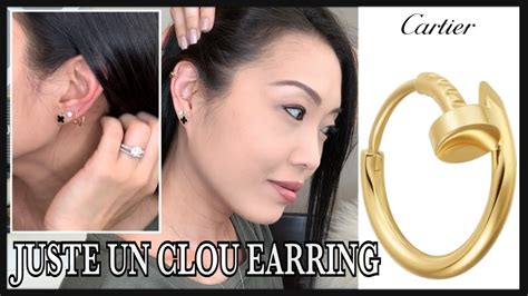 cartier juste un clou earrings replica|juste un clou single earring.